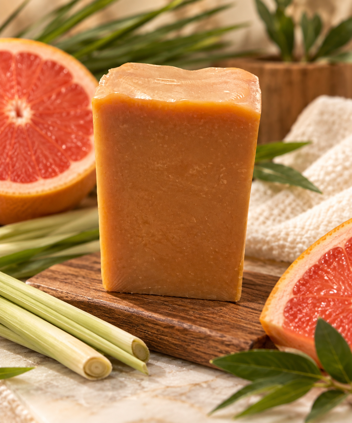 Lemongrass Grapefruit Goat Milk Soap