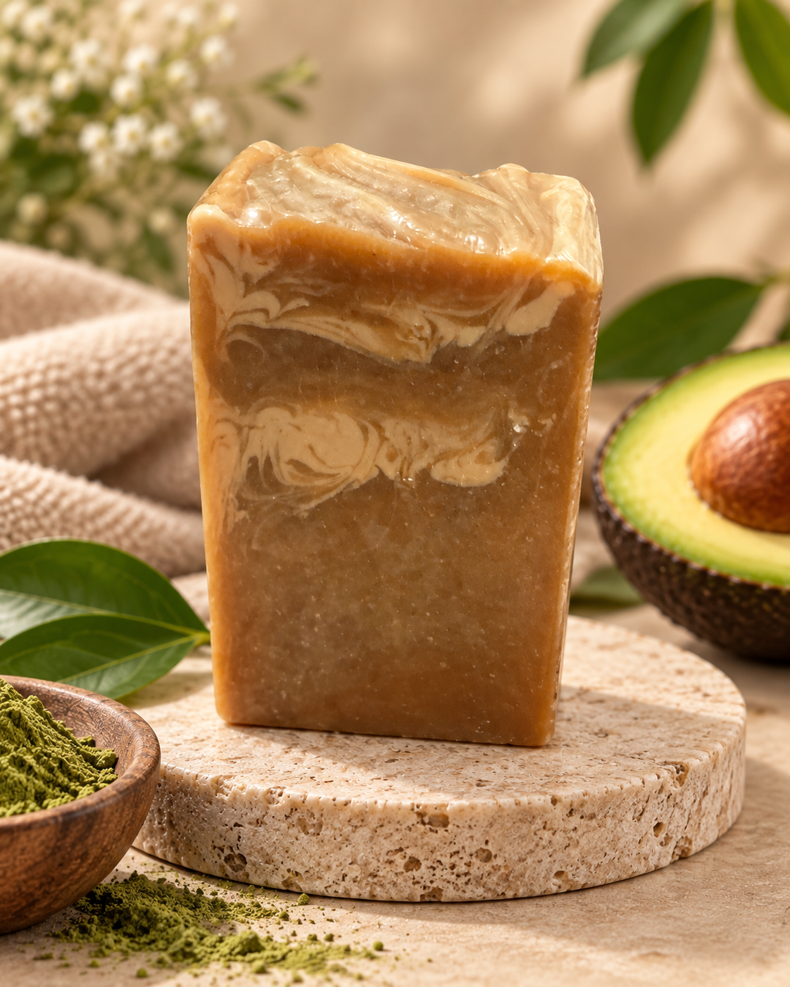 Avocado & Matcha Goat Milk Soap